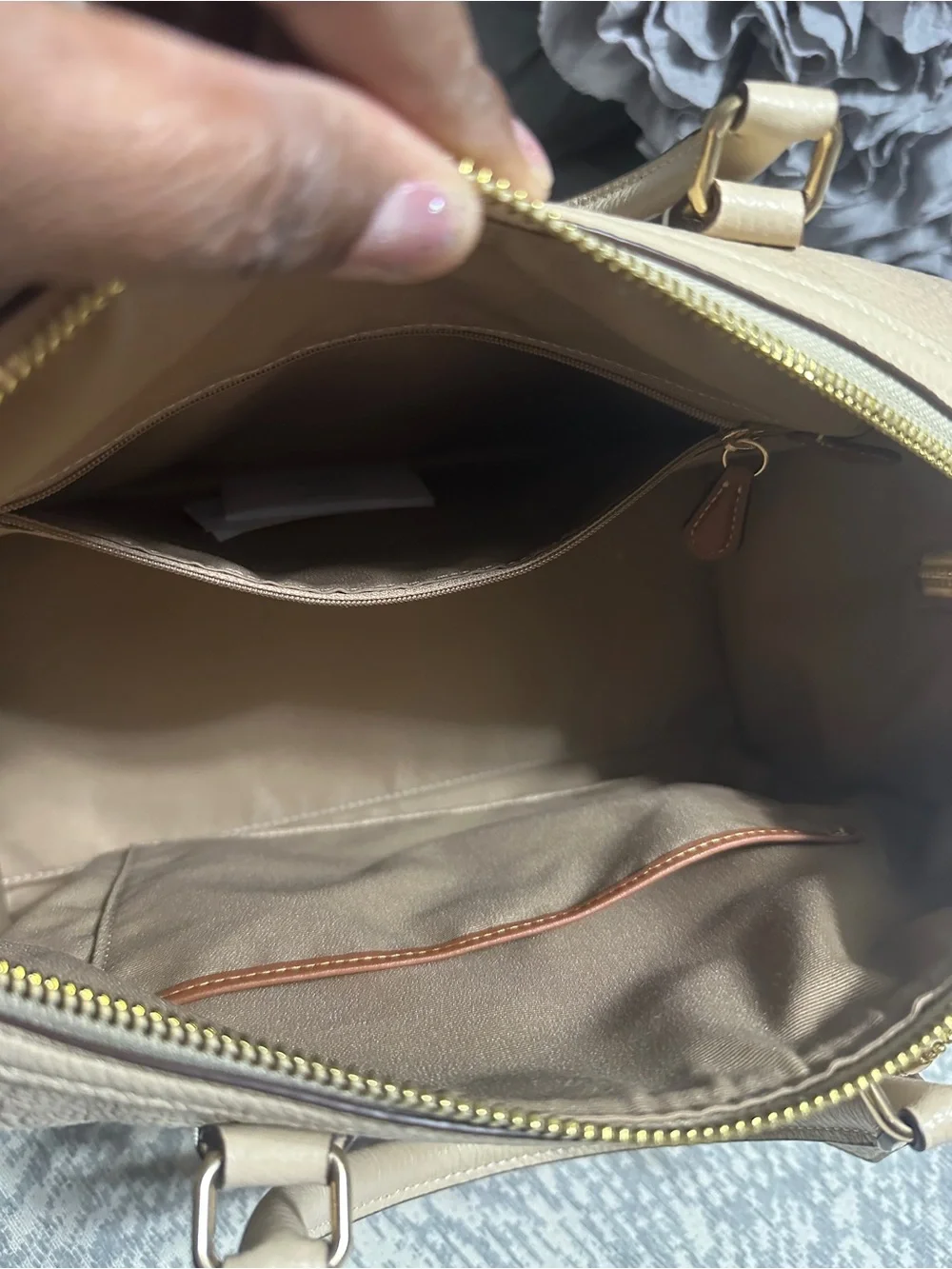 COACH Large Signature Leather Rowan